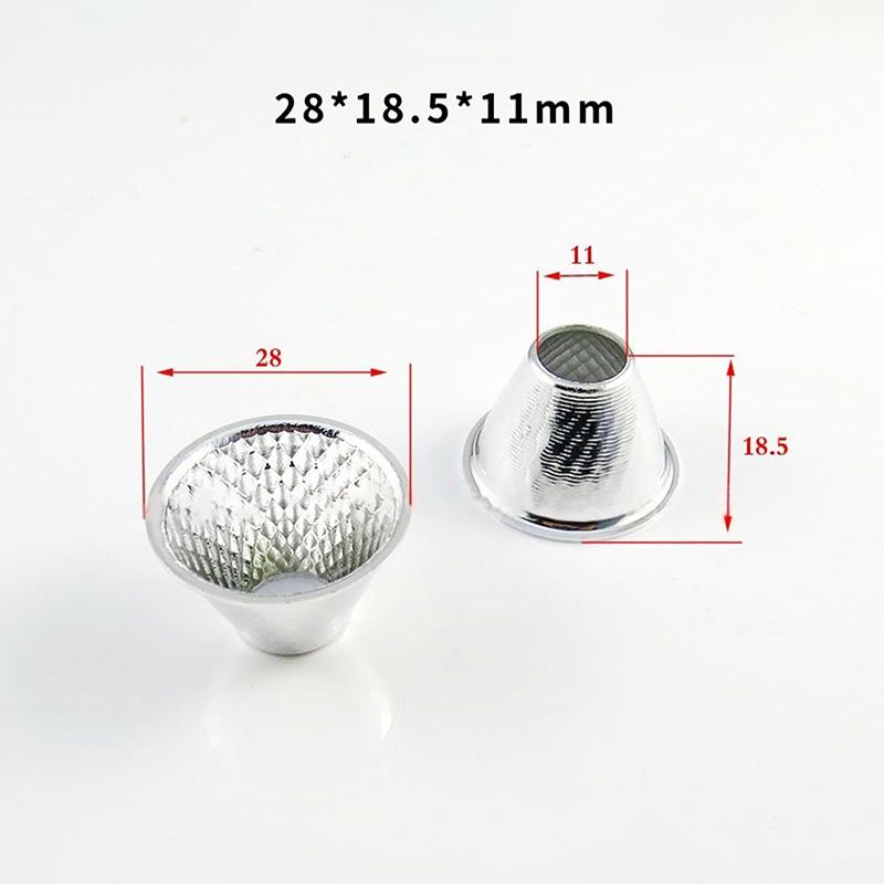 

1 шт. 20-126 мм 15-120 градусов Отражающая чаша абажура для DIY света Оптический светодиодный алюминиевый отражатель Чашка для светодиодной матрицы 28x18x11mm