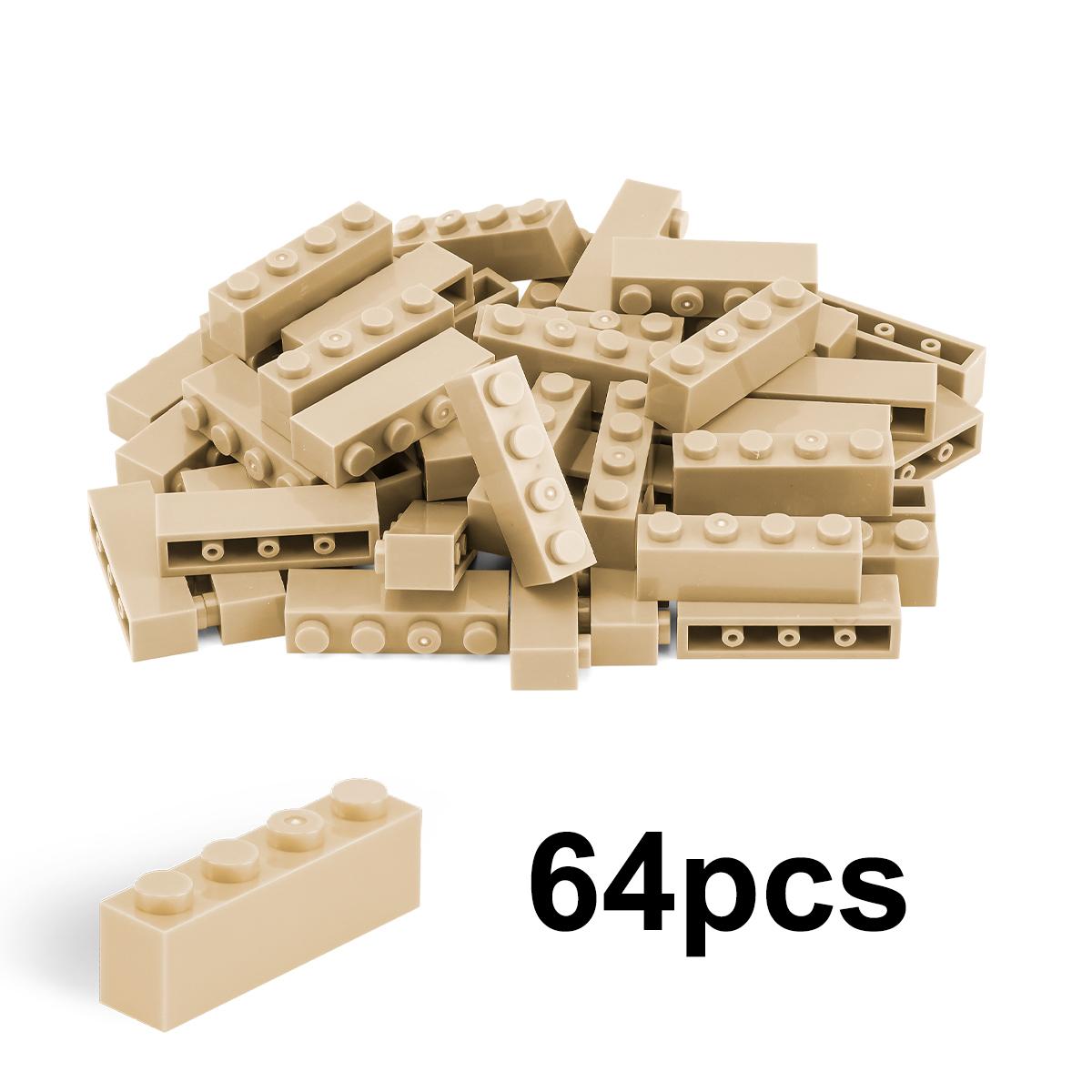 100g1x4hoher SteinBausteine Dicke FigurenSteine Punkte Pädagogisch Kreativ GrößeKompatibel Mit Spielzeug fürKinder 100g1x4 high brick helle gelbe