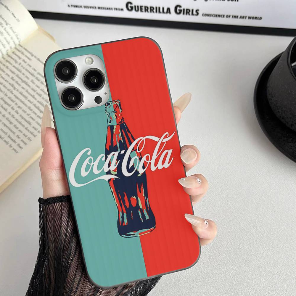 Coca-cola Vintage For IPhone 17 16 15 14 13 12 11 Pro Max Plus Pro Clear Phone Cover Non-Slip Shell