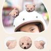 1 Pair Helmet Decorations Attachment Easy To Install Universal Fun Lovely Ornaments Decor