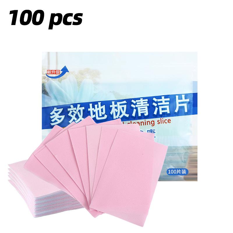 

100pcs Sets Floor Cleaning Sheet Mopping Artifact Wooden Floor Tile Cleaner Decontamination Fragrance Cleaning Liquid Mopping Cleaning Sheet