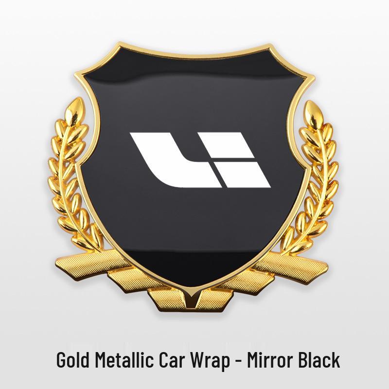 

Compatible Wheat Ear Side Fender Emblem for Ideal L6/ONE/L7/L8/L9/MEGA Cars - Metal Body Decoration