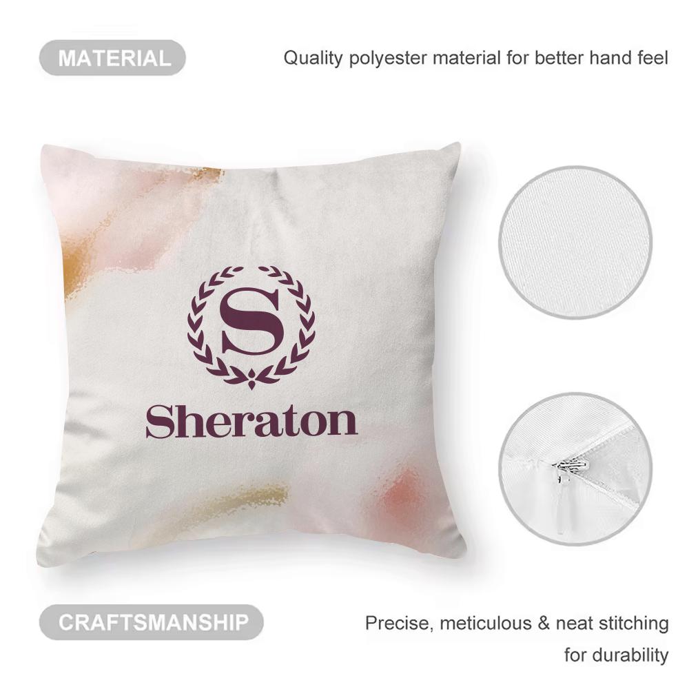 Federa Sheraton Hotel Moda Anti-acaro Cuscino Cerniera invisibile Peluche corto setoso Copricuscino per divano