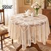 Lightweight Table Cover Washable Tablecloth Tablecloth Rustic Floral Lace Vintage White Boho Cover Dining Cloth
