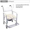 Premium Aluminum Alloy Commode Chair Household Elderly Disabled Person Toilet Chair Nursing Care Shower Chair