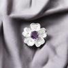 Natural Amethyst Gemstone 925 Sterling Silver Wedding Jewelry Ring Gift For Wife CZR-1-1