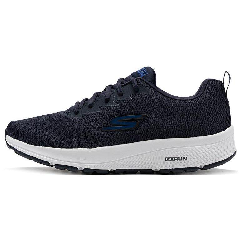 Skechers Go Run Consistent Low Top Running Shoes Men sneakers Black Blue White 220375-NVY 43.5