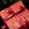 Jul Kraft Omslagspapper Julelement Kollektion Dubbelsidigt Omslagspapper Julklappsask Dekoration