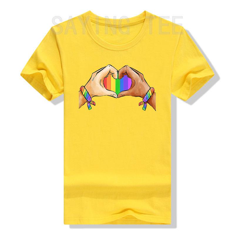 Gay Pride Clothing LGBT Rainbow Flag Heart Unity TShirt Love Unit Graphic Saying Tee Tops Lgbtq Aesthetic Clothes HuUnisex Rights