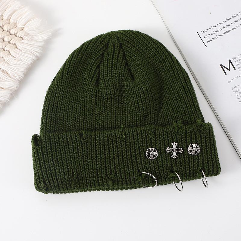 Knit Hat For Men Women Fall Winter Acrylic Warm Windproof Outdoor Sports Fashion Accessory