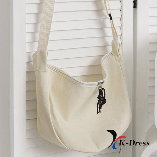 2-color Crescent Cross Canvas Eco Bag