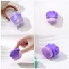 2Pcs Cat Paw Shaped Foundation Brush Soft Artificial Fiber Makeup Applicator for Liquid Powder Blush Concealer Portable Travel