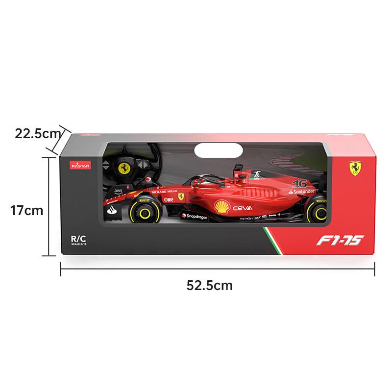 Rastar 1:12 Carros de Controle Remoto Ferrari F1-75