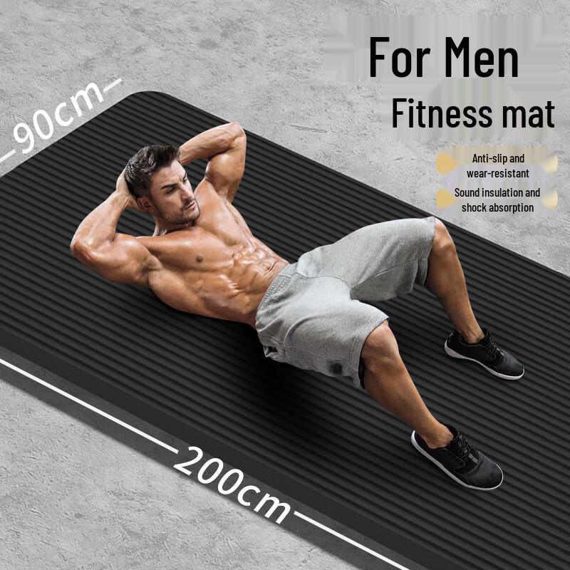 Thickened Non-slip Yoga & Exercise Mat 185*61*1cm