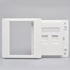 Female To Female CAT6 Gigabit Dual-Pass Network Wall Plug RJ45 LAN Faceplate Internet Straight Plug Outlet 86x86mm