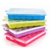 Square Shape Ice Cube Maker, Fruit Popsicle, Ice Cream Mold for Wine Bar Drinking, 24 Grids Silicone Ice Cube Tray Molds