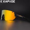 Kapvoe Photochrome Leichte Radsportbrille Herren Randlose Sonnenbrille Rennrad MTB Fahrrad Fahren Sport Damen Brillen UV400