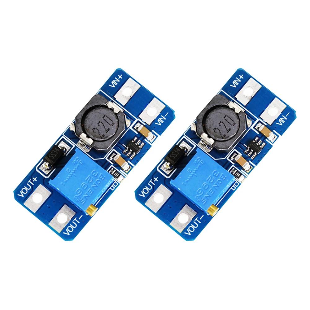 5-100PCS MT3608 DC-DC Step Up Converter Booster Power Supply Module Boost 2V-24V To 5/9/12/28V Step-up Board MAX output 28V 2A