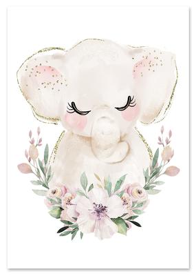 Elephant Poster for a Child's Room