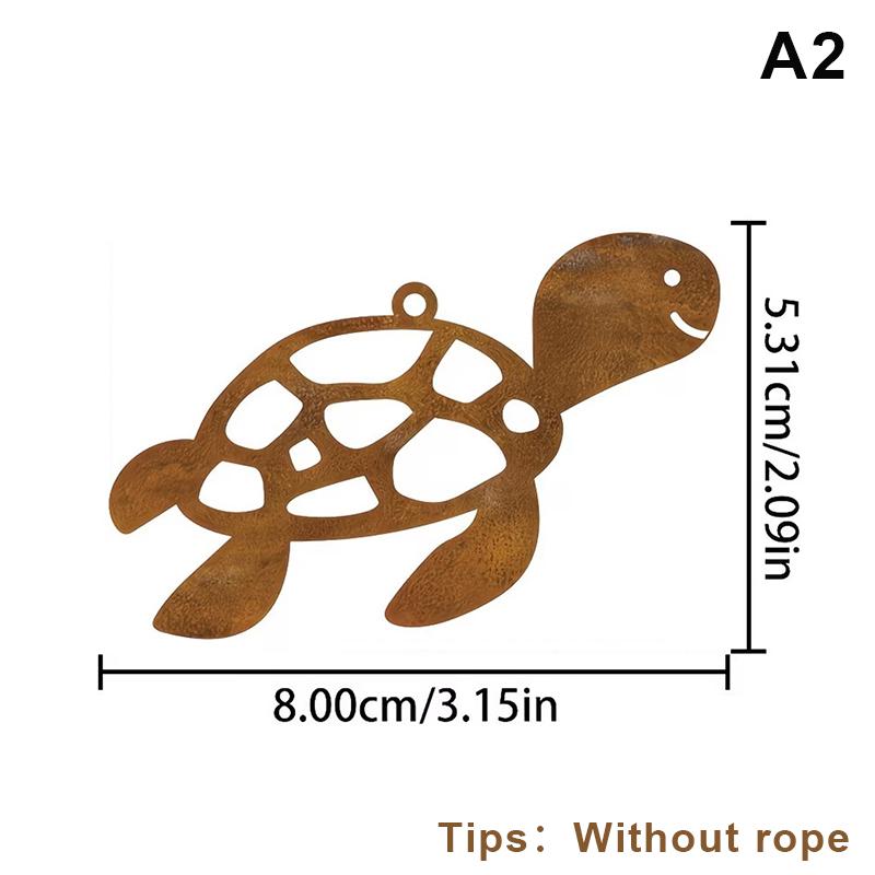 

2D Flat Rusty Spider Crab Iron Decoration With Cutout Design - Old Tree Hanging Decoration Indoor/Outdoor, Wall Art, Perfect Hol A2