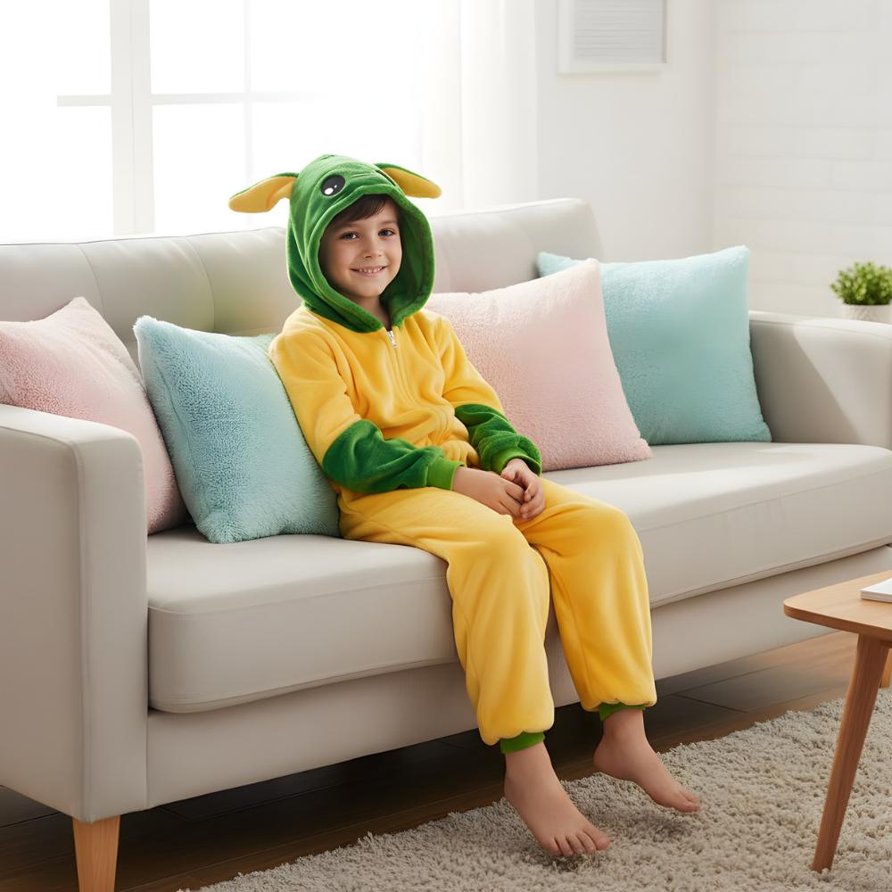 Pyjama Onesie Kigurumi Kostüm Baby Yoda Dzieci 105 - 115Cm