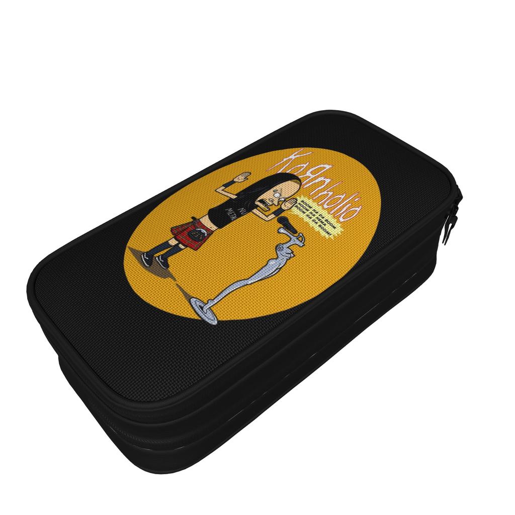 Kornholio Beavis and Butthead Pencil Cases Fashion Pen Bags Student Large Storage Office Gifts Pencil Box