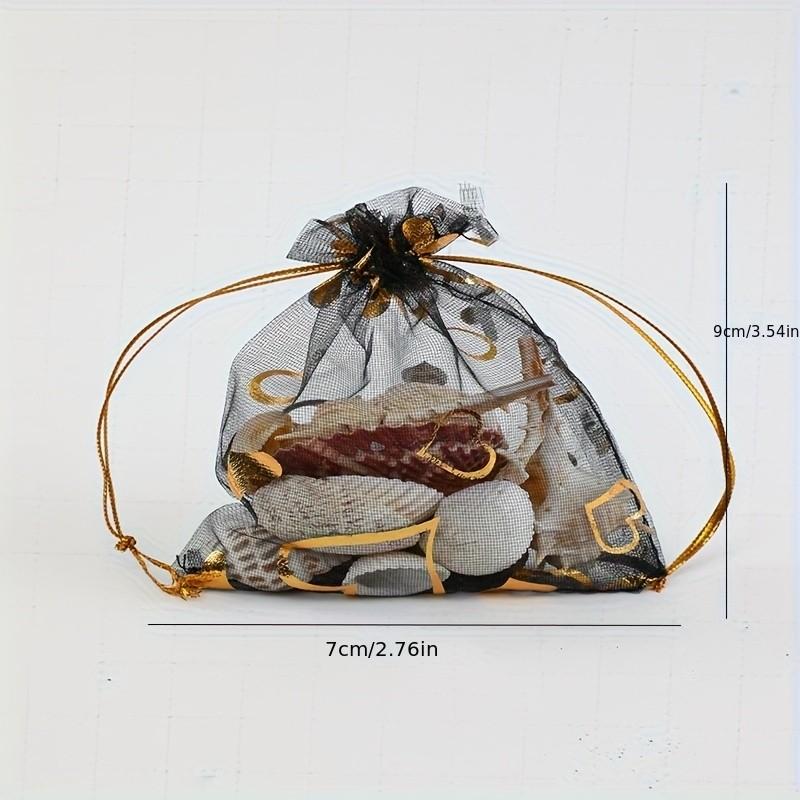 100PCS Moon Star Organza Gift Bag Multicolor  Jewelry Gifts Pouches For Wedding Party Candy Bag  Jewelry Packing  Wholesal