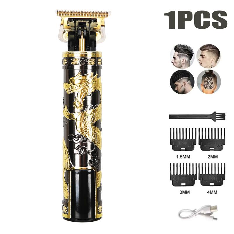 1-5Pack Vintage T9 Electric Cordless Hair Cutting Machine Professional Hair Barber Trimmer For Men Clipper Shaver Beard Lighter