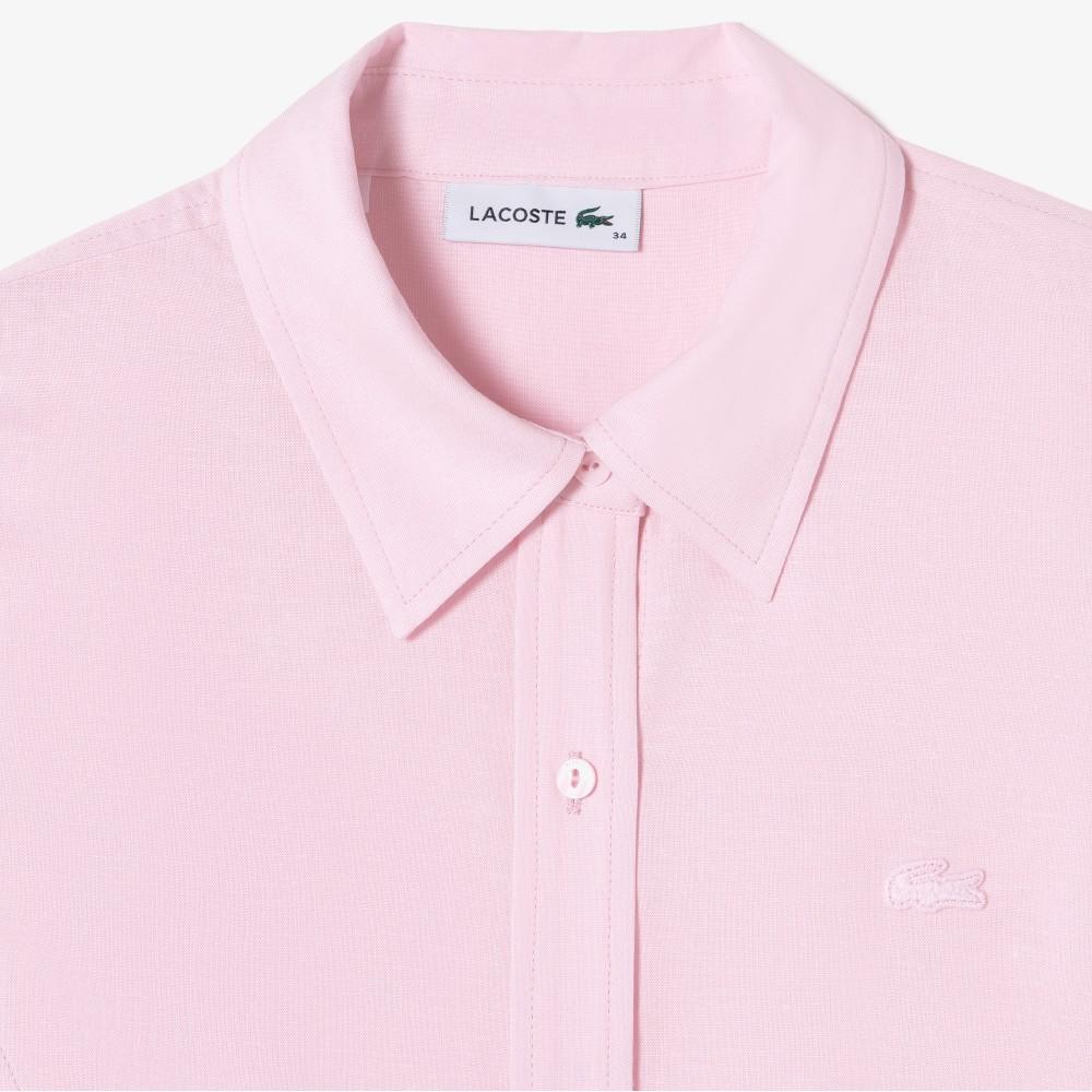 [lacoste] Women's Linen Shirt Dress EF319E-56GZ4H