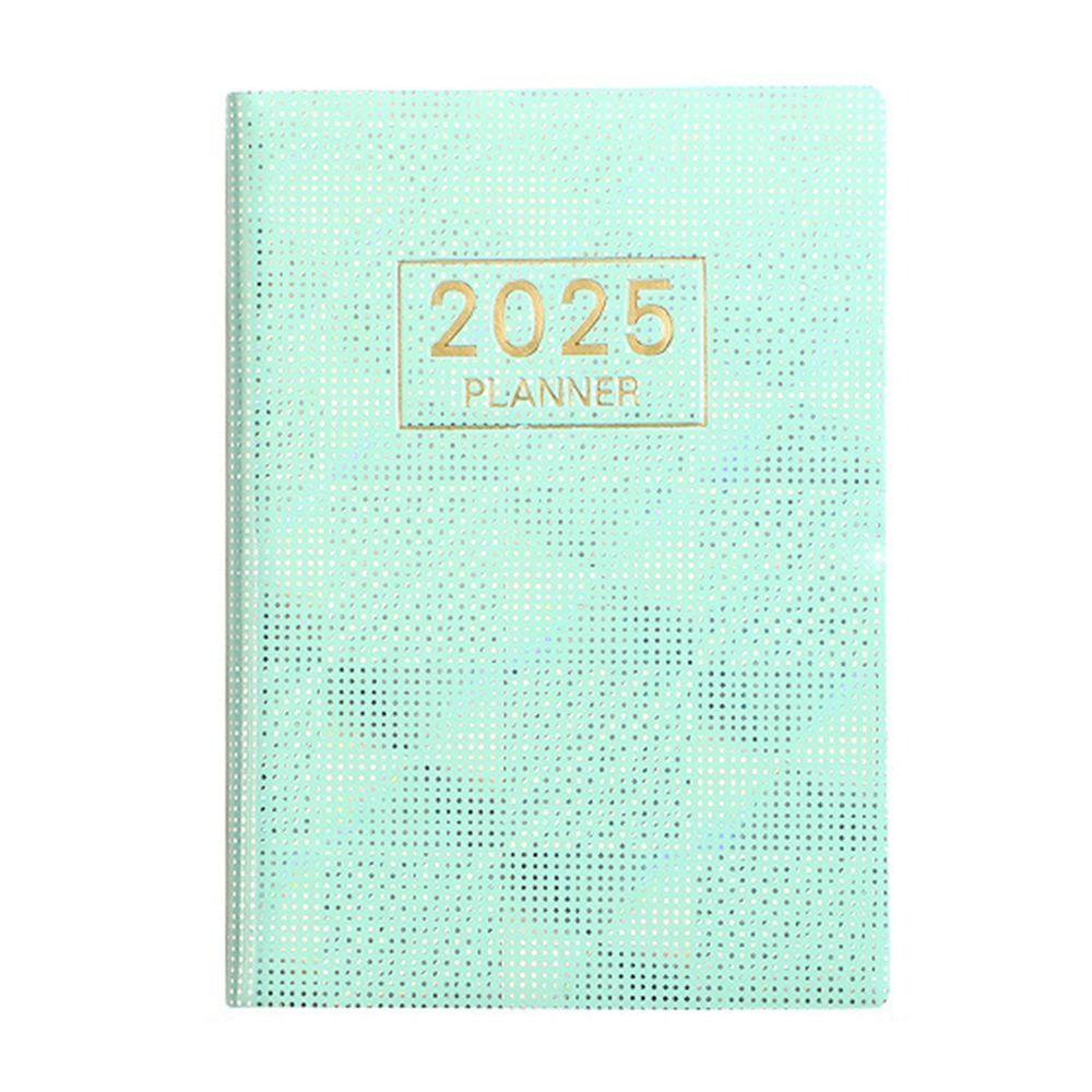 

Bling A7 Mini Pocket Notebook English Efficiency Plan Notebook Stationery Laser Green