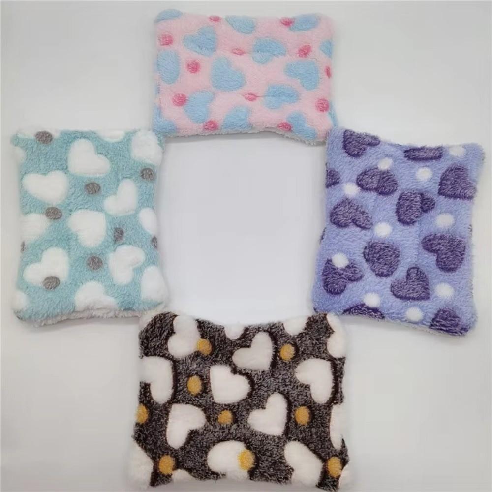 Teplá výplň Podložka do pelíšku pro mazlíčky Plyšový spací pytel pro malá zvířata Pohodlná fleecová teplá podložka Zima