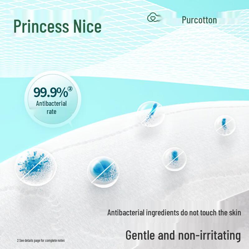PurCotton Princess Healthcare Antibacterial Cotton Gauze Sanitary Pads