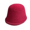 Autumn and Winter Warm and Versatile Wool Cashmere Fisherman's Hat Women's Personalized Irregular Knitted Basin Hat with Long Front and Short Back