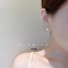 Korean Style S925 Sterling Silver Water Drop Pearl Stud Earrings for Women - Artistic and Fashionable Jewelry