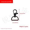 Zinc Alloy Fish Mouth Buckle for Dog Luggage, Shoulder Straps, Keychains, and Webbing.
