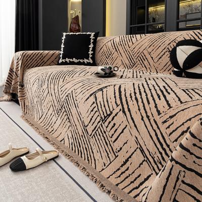 Tie-Dye Chenille Sofabezug Vollständige Abdeckung Rutschfester Sofaschutz 2025 Ganzjahres Universal Couch Campingdecke Staubschutz