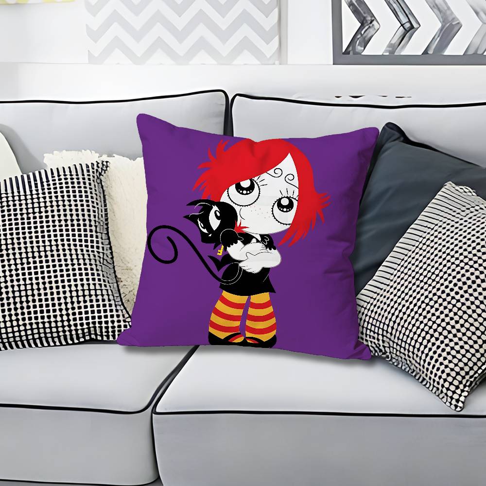 RRuby GGloom Gothic Various Sizes Square Pillow Case For Car Home Bedchamber Decor Custom Valentine gift