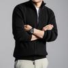 Men's Stand Collar Wool Cardigan Sweater - Casual Zipper Jacket for Autumn/Winter