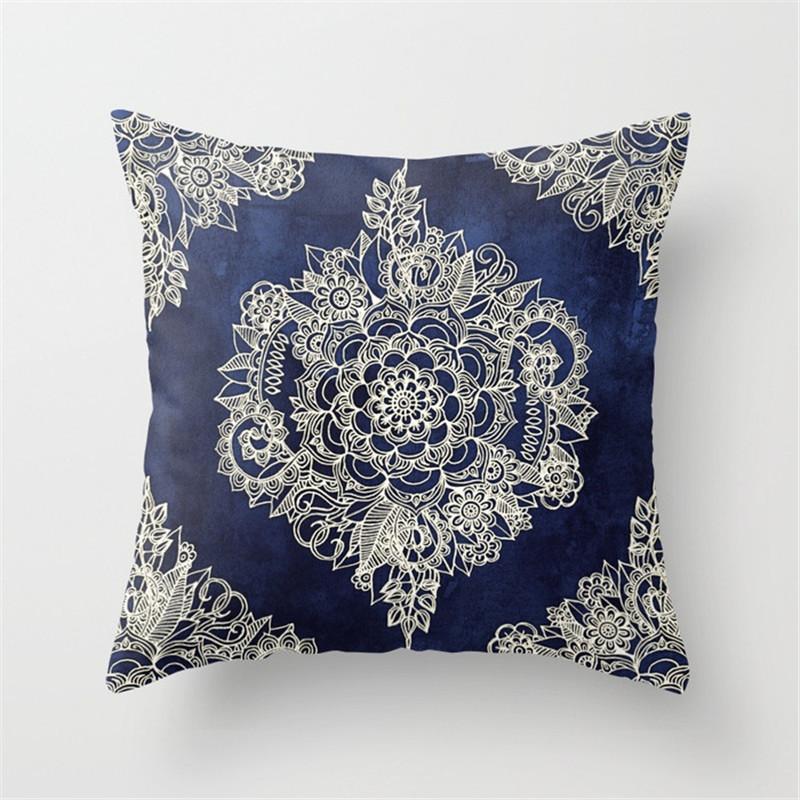 Geometric Cushion Cover Sofa Throw Pillow  Home Decoration Boho Mandala Flower