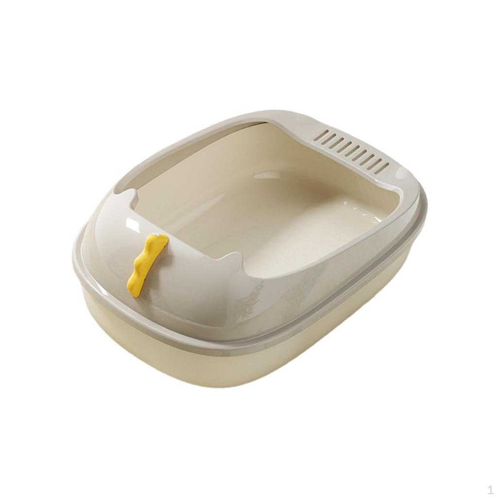 Litter Box Potty Toilet Sandbox Container Splashproof Cage Bedpan Pet for