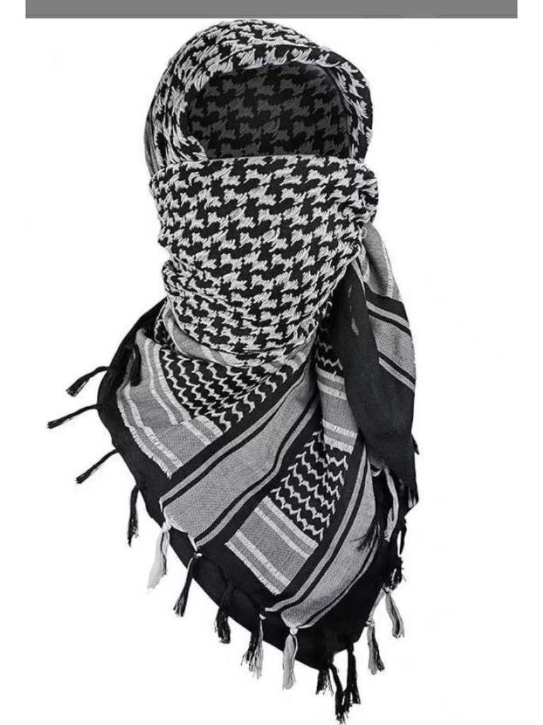 Baumwoll-Camouflage Arabisches Kopftuch & Outdoor-Schal Gesichtsmaske - Herren Jacquard Quadratischer Schal