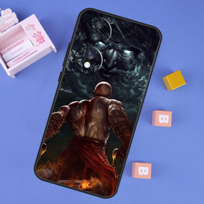 

God Of War For Honor 90 50 70 Lite Magic 6 5 Pro Case For Honor X8b X9b X9a X8a X7a X6a X9 X7 X8 Cover Honor X7