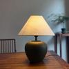 Japanese Minshuku Handmade Ceramic Table Lamp for Living Room or Bedroom
