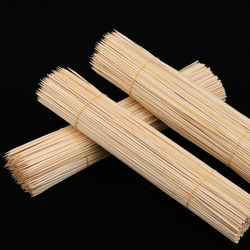 Carbonized Bamboo Skewers for Snacks and Barbecue