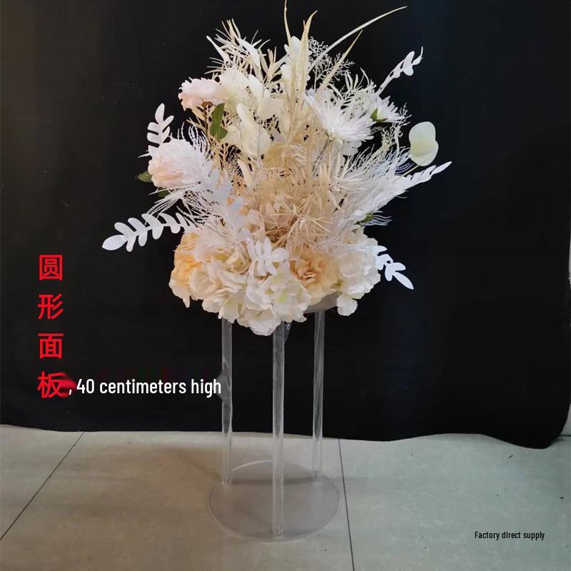 Acrylic Flower Stand for Wedding Aisle and Stage Decoration