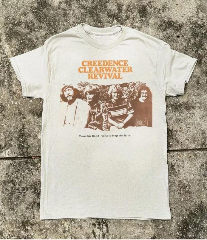 Creedence Clearwater Revival Band Collection Album S to 5XL T-shirt 3XL