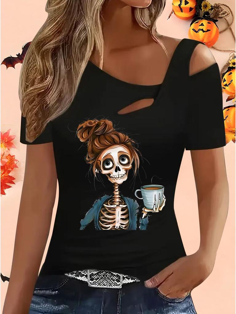 Women's Loose  Halloween and Christmas Gift Tops Blouse Shirt
