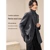 Women's Elegant Double-Faced Alpaca Wool Blend Commuter Coat