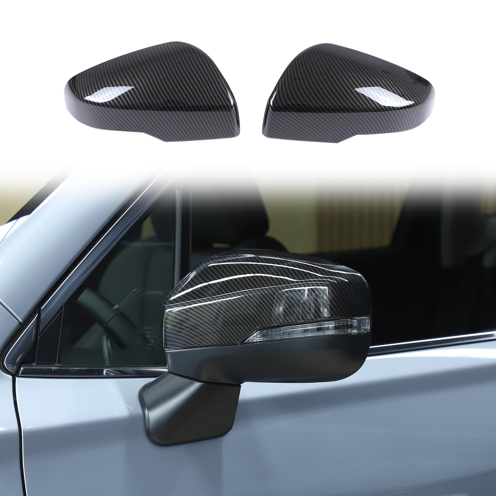 

Rearview Mirror Covers for Subaru Side Mirror Decorative Mirror Car Mirror Rearview Mirror Exterior Car Made of ABS Fiber Forester/Outback/Legacy/XV