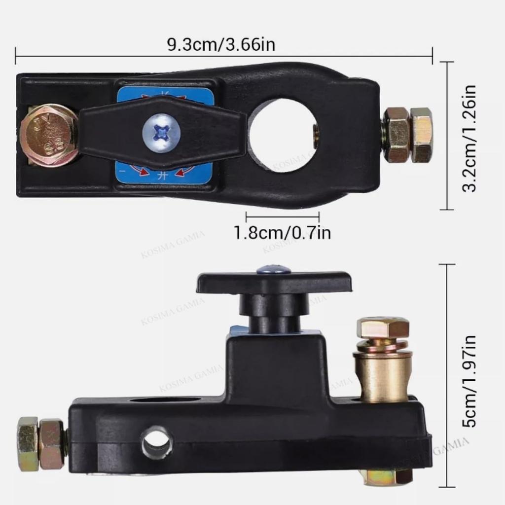 12/24V Smart Car Battery Isolator Master Main Switch Battery Shut Off Switch Battery Disconnect Switch for Car RV and Boat